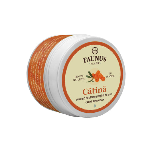 Cătină - Cremă tip balsam 50ml. Extract natural de cătină cu ceară de albine și rășină de brad cu efect cicatrizant și antiseptic
