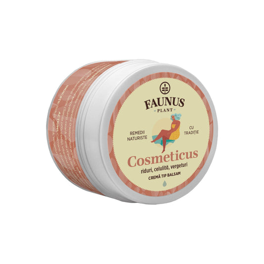 Cosmeticus - Cremă tip balsam 50ml. Combinație de extracte naturale, ceară de albine și rășină de brad cu acțiune benefică împotriva celulitei și vergeturilor
