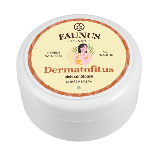 Dermatofitus - Cremă tip balsam 100ml. Extract din plante medicinale cu ceară de albine și rășină de brad pentru vindecarea pielii, cu efect cicatrizant