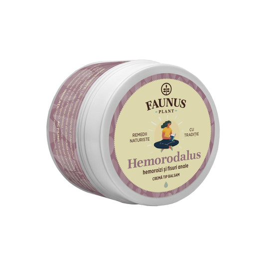 Hemorodalus - Cremă tip balsam 50ml. Extracte naturale din plante medicinale, ceară de albine și rășină de brad cu efect cicatrizant și antiinflamator pentru hemoroizi și fisuri anale