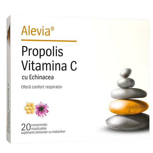 Propolis Vitamina C cu Echinacea – 20 comprimate masticabile