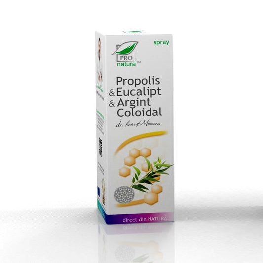 Propolis Eucalipt Argint Coloidal spray 50ml
