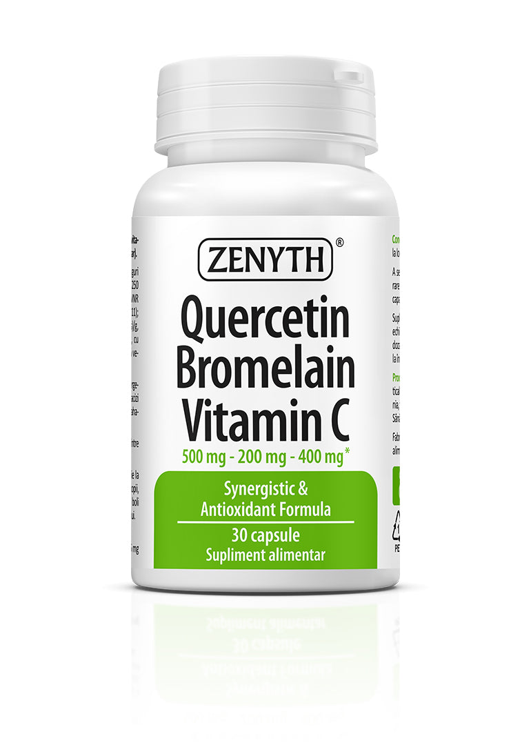 Quercetina Bromelaina Vitamina C, 30 capsule
