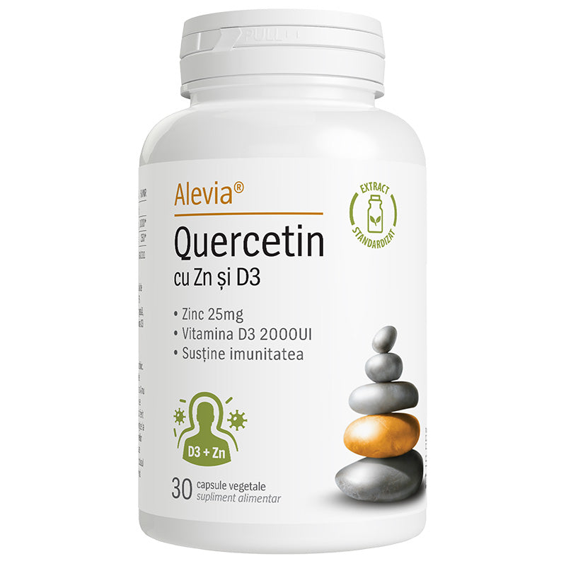 Quercetin cu Zn si D3 30 capsule vegetale
