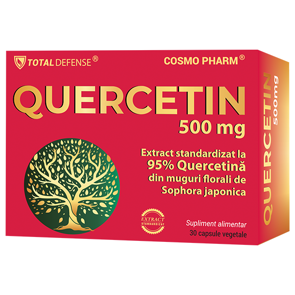 QUERCETIN 500 mg, Antiinflamator Puternic, Antioxidant Natural