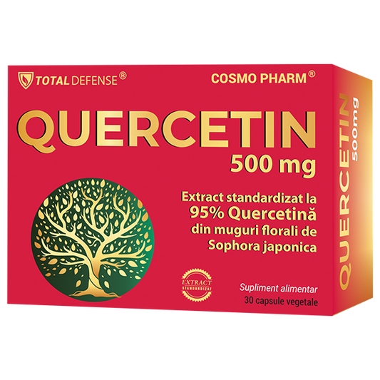 QUERCETIN 500 mg, Antiinflamator Puternic, Antioxidant Natural