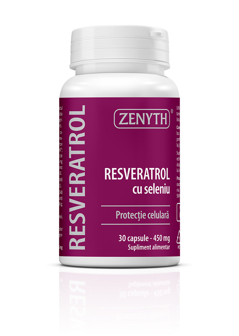 Resveratrol cu Seleniu 450 mg, 30 capsule