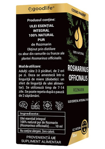 Ulei Esential de Rozmarin – ROSMARINUS OFFICINALIS