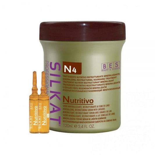 Ser silkat nutritiv pentru par fiole 12buc