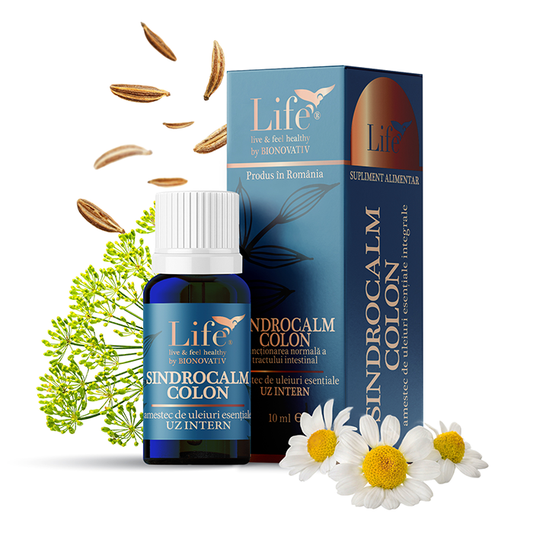 SINDROCALM COLON – combinație de uleiuri esențiale integrale – 10 ml