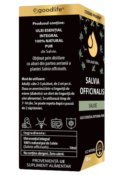 Ulei esential de Salvie – Salvia officinalis