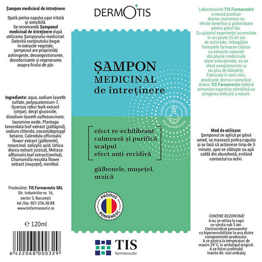 DermoTIS Șampon medicinal de întreținere