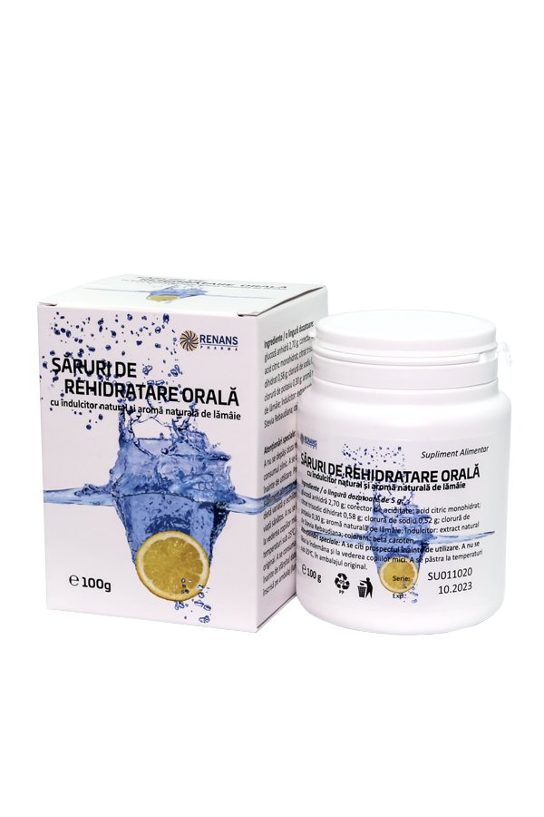 SĂRURI DE REHIDRATARE ORALĂ – pulbere, 100g