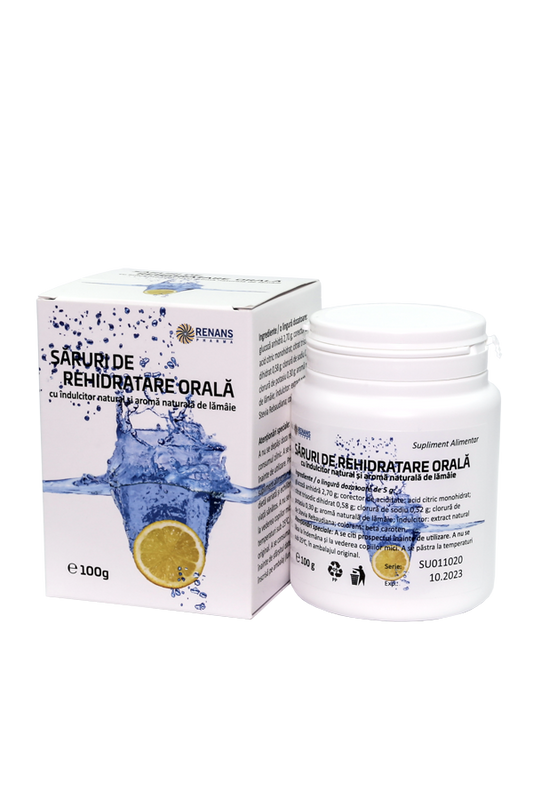 SĂRURI DE REHIDRATARE ORALĂ – pulbere, 100g