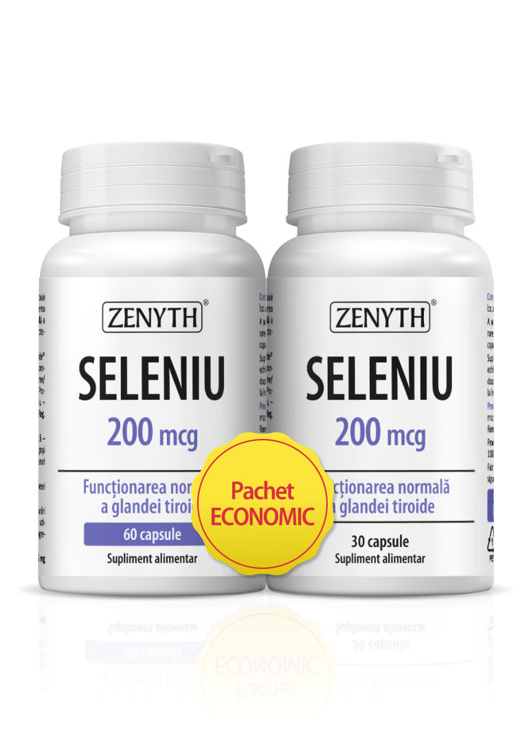 Pachet promotional Seleniu 200 mcg, 90 capsule