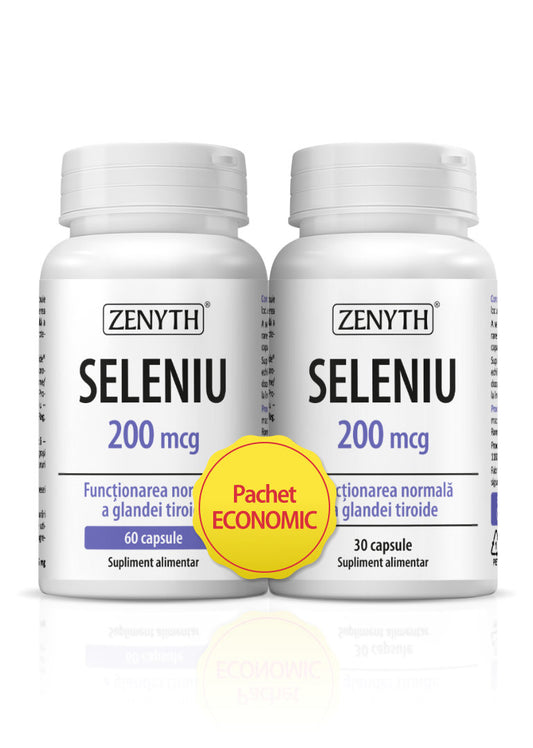 Pachet promotional Seleniu 200 mcg, 90 capsule
