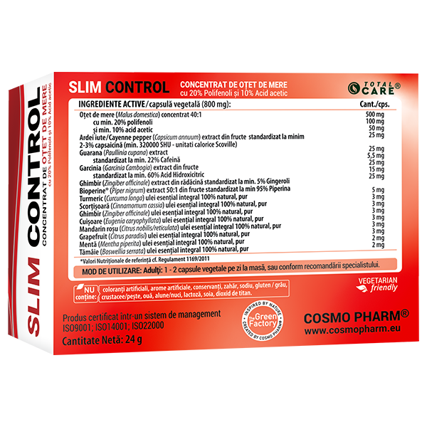 SLIM CONTROL – Concentrat cu Oțet de mere