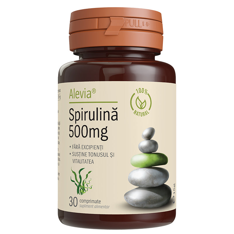 Spirulină 500mg 30 comprimate