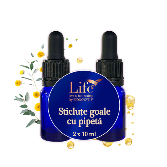SET STICLUȚE GOALE CU PIPETĂ – 2×10 ml