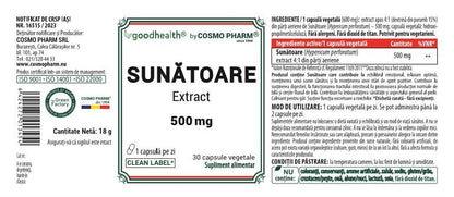 Sunatoare Extract 500 mg