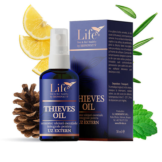 THIEVES OIL – combinație de uleiuri esențiale – 50 ml