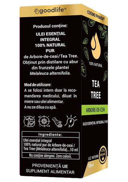 TEA TREE Ulei Esential De Arbore De Ceai 10ml 100% Pur