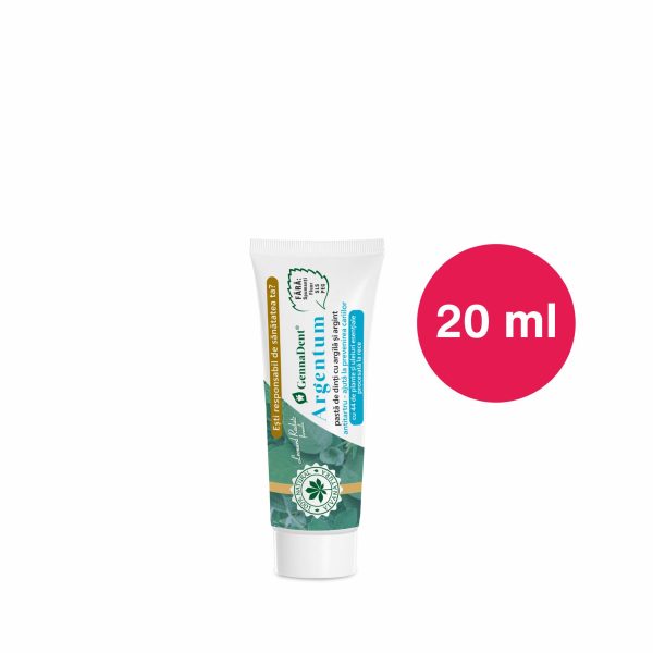 Argentum Travel – pasta de dinti naturală 99,5% cu argila si argint, fara fluor, 20 ml – Leonard Radutz formula – VivaNatura