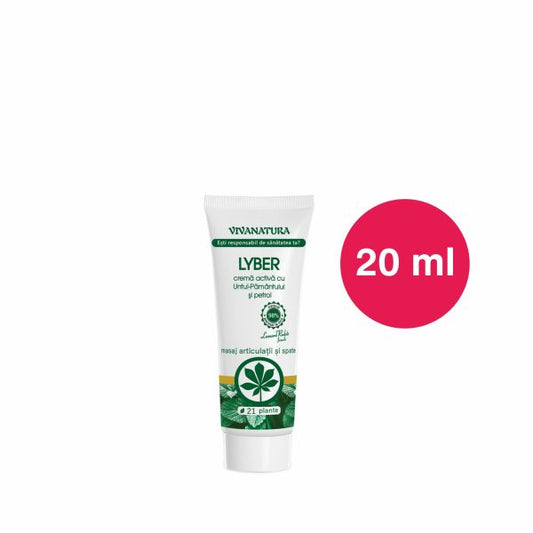 Lyber Travel – crema activa cu Untul Pamantului si Petrol – 20 ml – Leonard Radutz Formula – VivaNatura