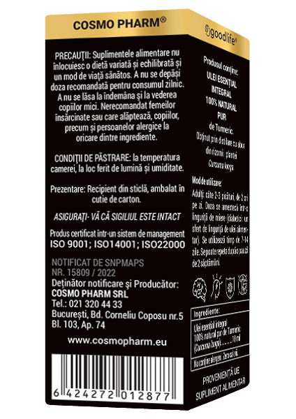 Ulei Esential de Turmeric / Curcumin CURCUMA LONGA