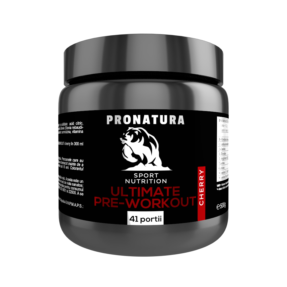 ULTIMATE PRE-WORKOUT ~ Cherry 41p 500g