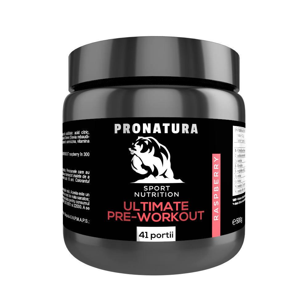 ULTIMATE PRE-WORKOUT ~ Raspberry 41p 500g