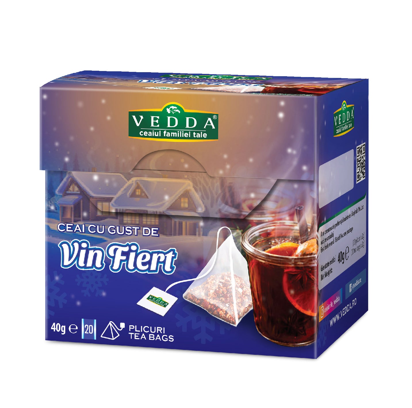 Vedda Ceai Vin fiert 40g piramida