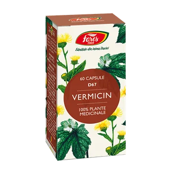 Vermicin capsule Fares, complex de plante naturale, 60 capsule