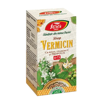 Vermicin sirop Fares cu miere și propolis, 100 ml