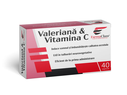 Valeriana & Vitamina C 40 cps Blister