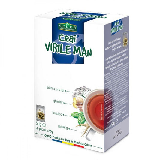 Ceai Vedda Virile – 20 plicuri – 50 g