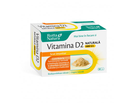 Vitamina D2 naturala 1000 U.I