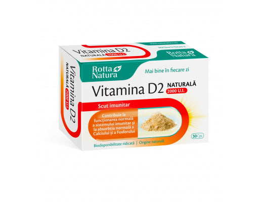 Vitamina D2 naturala 2000 U.I