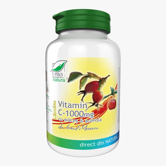 Vitamina C 1000mg cu Maces & Acerola – aroma Lamaie 60cp