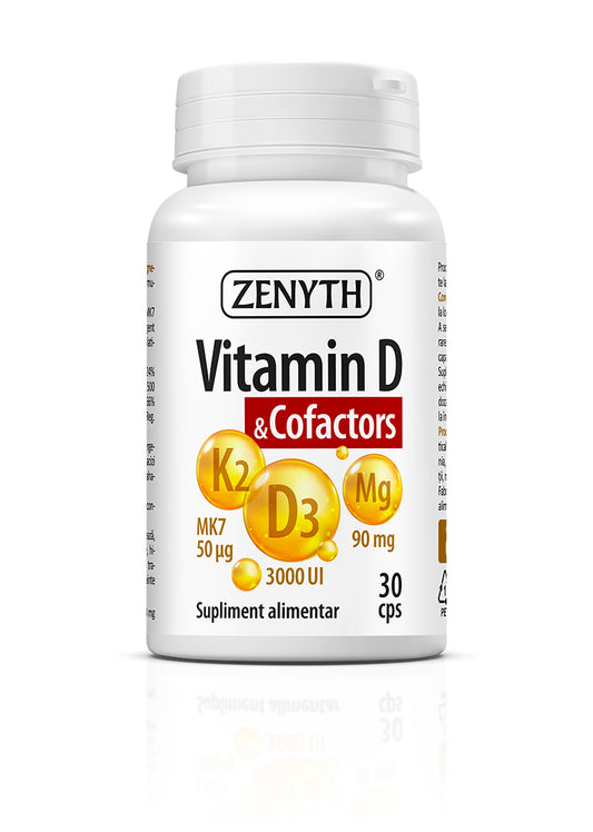 Vitamina D si Cofactori, 30 capsule
