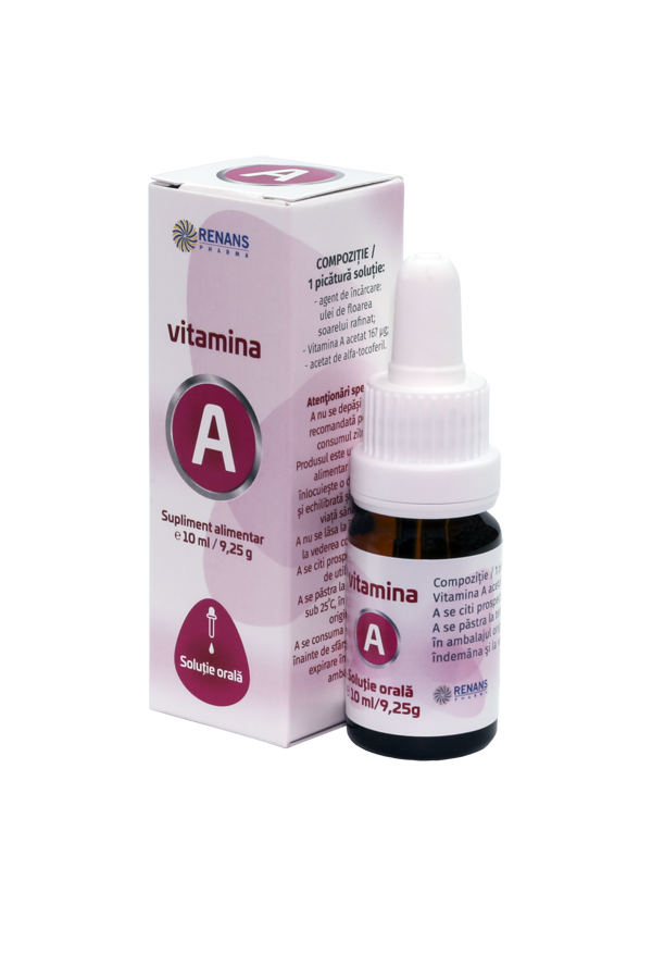 Vitamina A – soluție orală, 10ml