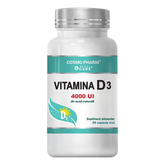 Vitamina D3 4000 UI, 60 capsule Cosmo Pharm®
