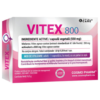 Vitex 800 – Supliment Menopauza – Premenopauza