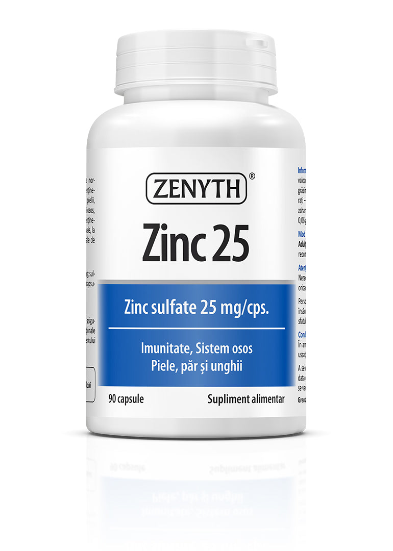 Zinc 25 mg, 90 capsule