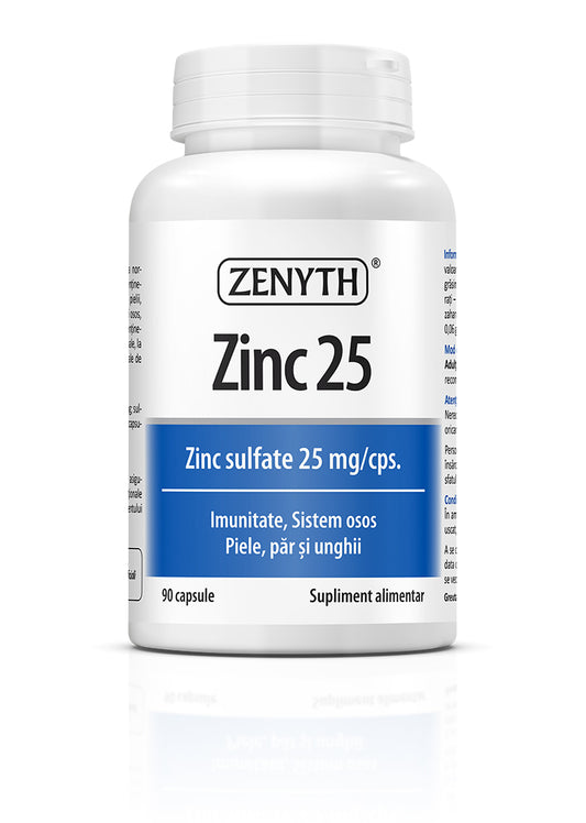 Zinc 25 mg, 90 capsule