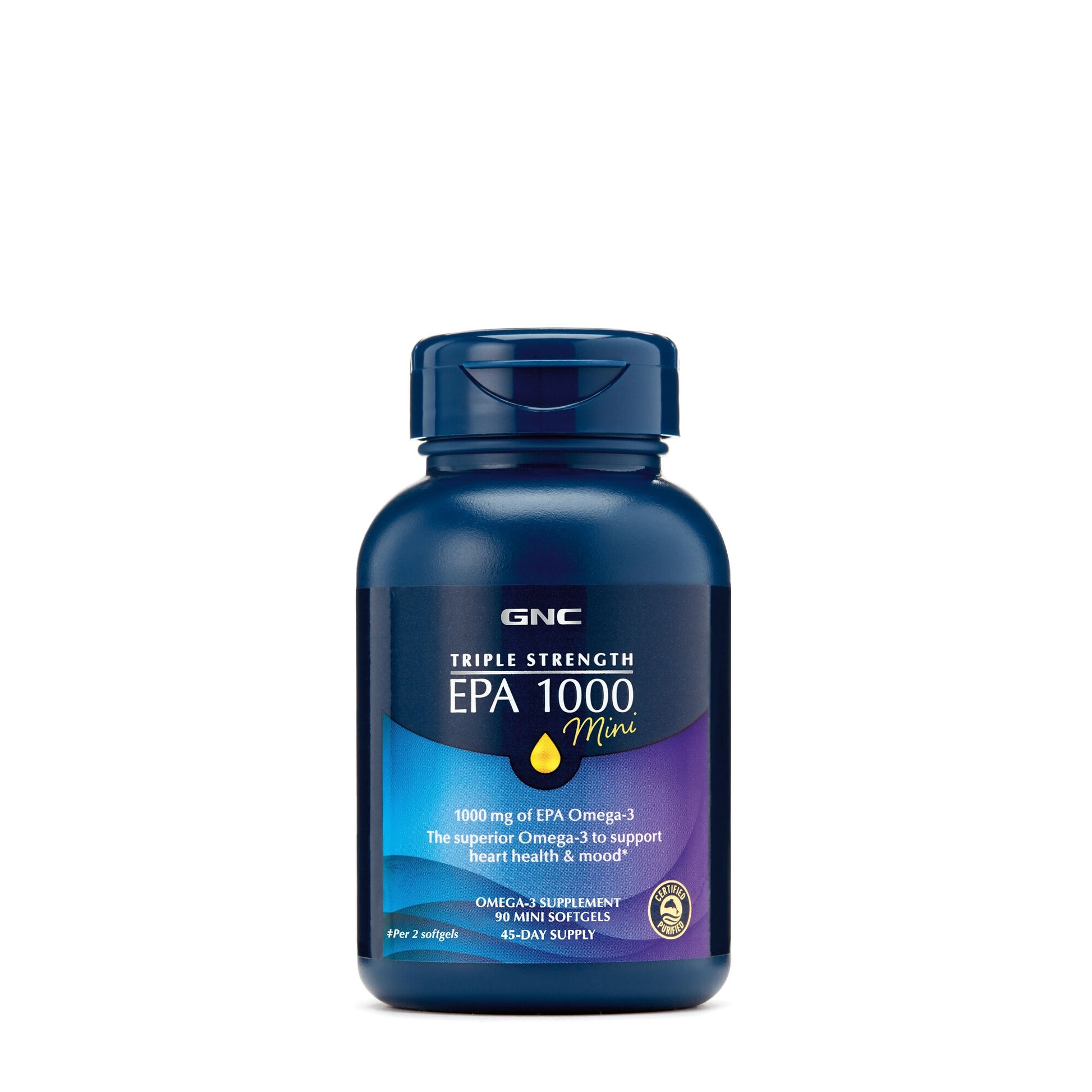 GNC Triple Strength EPA 1000mg Mini, 90 cps