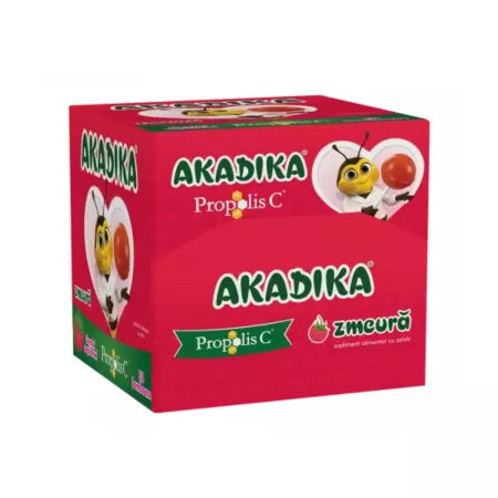 Acadele cu Propolis C si Zmeura Akadika, 50 acadele, Fitterman Pharma