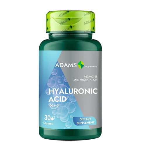 Acid Hialuronic 100mg, 30 cps vegetale, hidratare naturală