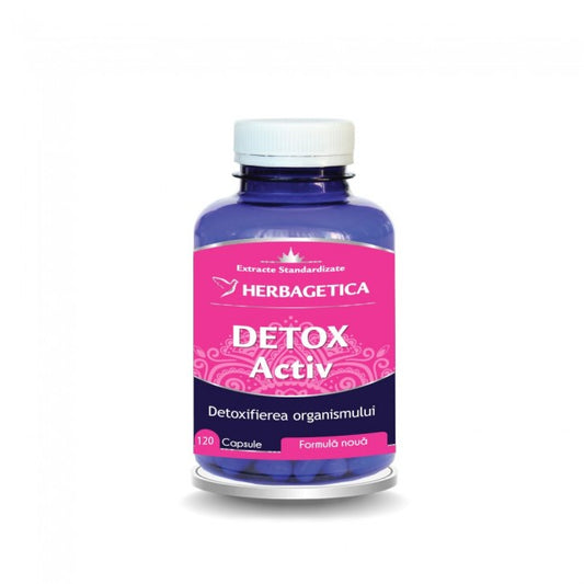 Detox Activ Herbagetica 120 capsule
