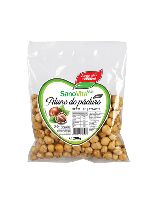 alune de pădure decojite coapte
200 g